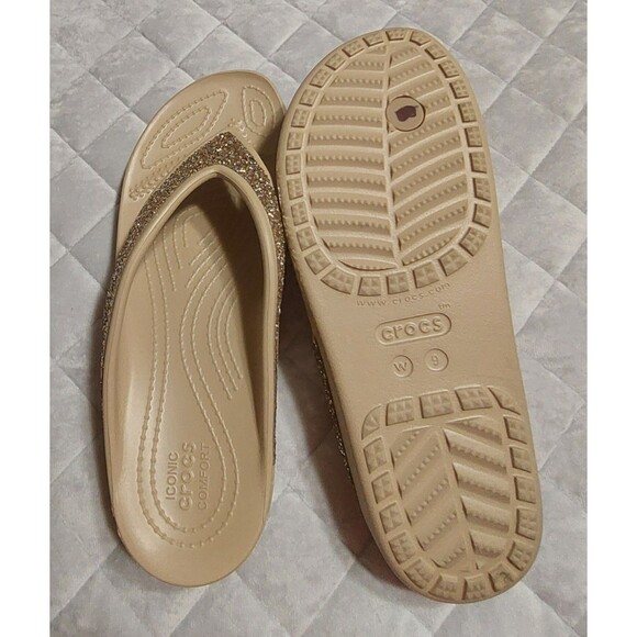 Crocs Iconic Comfort Sandals Women's Size 9 Excellent Condition. - Picture 7 of 8